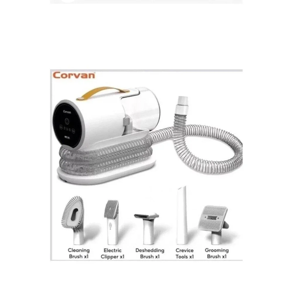 NEW Corvan Pet Grooming Vacuum P3 - 5 attachments - Self Cleaning